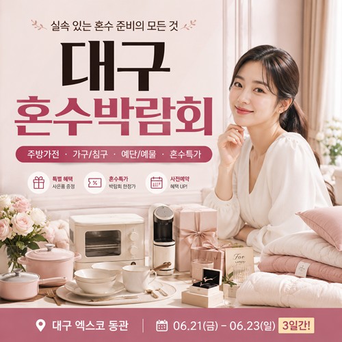 대구 혼수박람회 안내 포스터